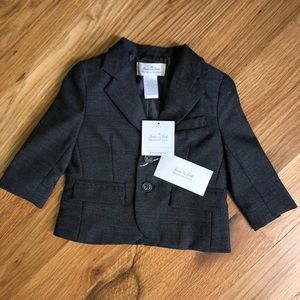 Janie and Jack Herringbone Blazer